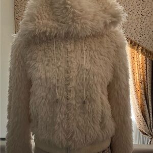 Say What? Cream Teddy Jacket